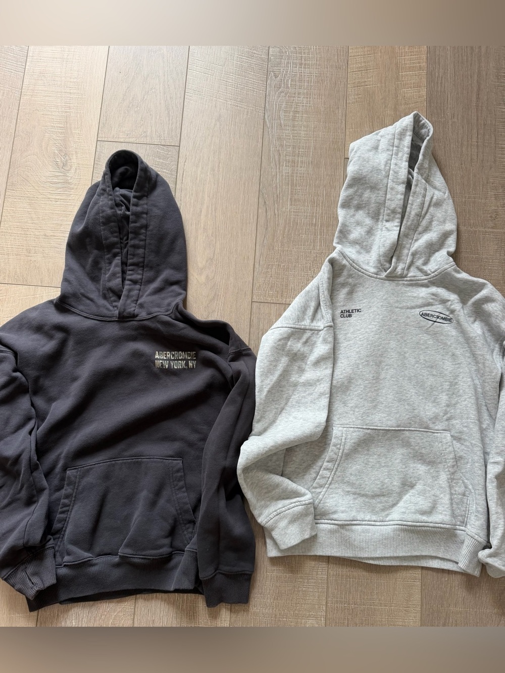 abercrombie kids Black Relaxed Fit Hoodie - Logo Print bundle.